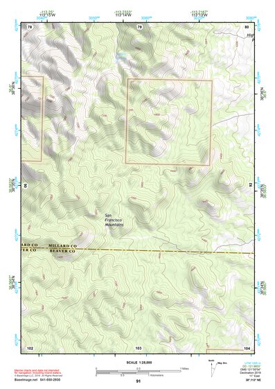 38113NE Page 91 Wah Wah Mountains North Topo Preview 1