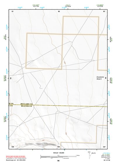 38113NE Page 94 Wah Wah Mountains North Topo Preview 1