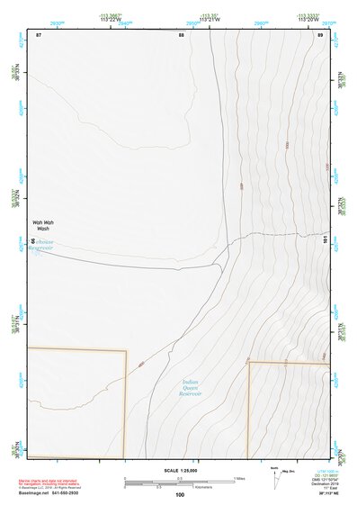 38113NE Page 100 Wah Wah Mountains North Topo Preview 1