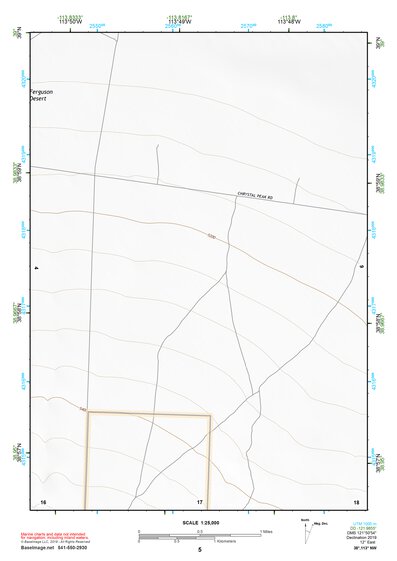 38113NW Page 5 Wah Wah Mountains North Topo Preview 1