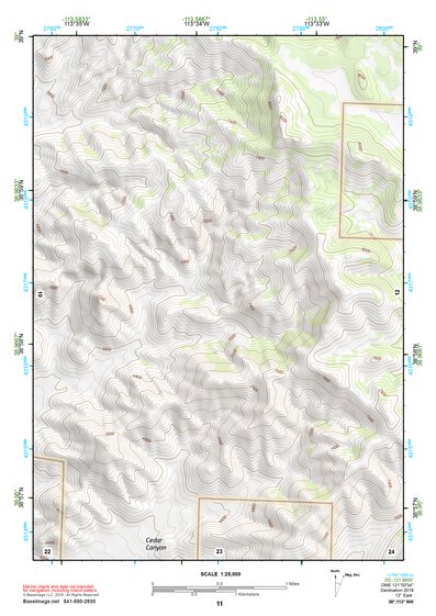 38113NW Page 11 Wah Wah Mountains North Topo Preview 1