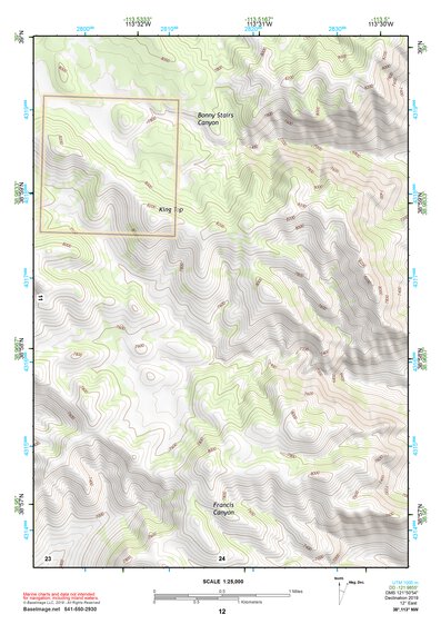 38113NW Page 12 Wah Wah Mountains North Topo Preview 1