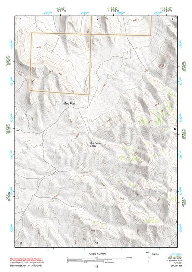 38113NW Page 14 Wah Wah Mountains North Topo Preview 1