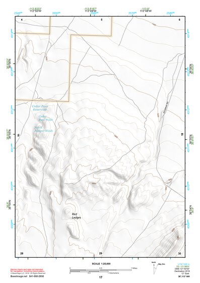 38113NW Page 17 Wah Wah Mountains North Topo Preview 1