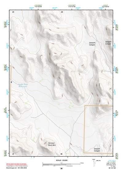 38113NW Page 36 Wah Wah Mountains North Topo Preview 1