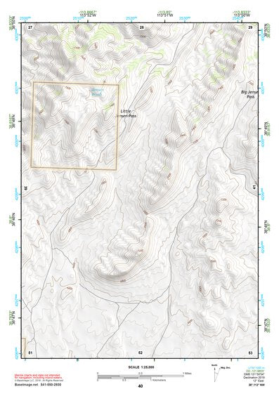38113NW Page 40 Wah Wah Mountains North Topo Preview 1