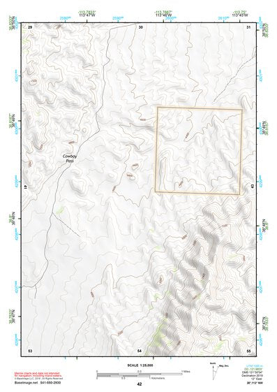 38113NW Page 42 Wah Wah Mountains North Topo Preview 1