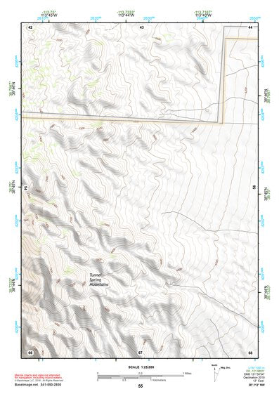 38113NW Page 55 Wah Wah Mountains North Topo Preview 1