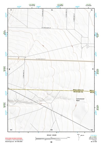 38113NW Page 90 Wah Wah Mountains North Topo Preview 1