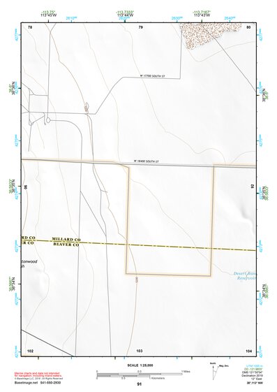 38113NW Page 91 Wah Wah Mountains North Topo Preview 1