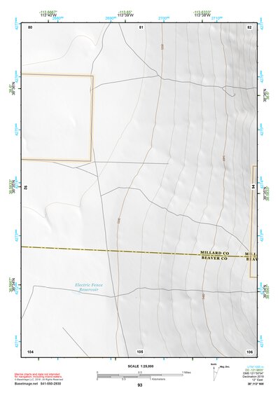 38113NW Page 93 Wah Wah Mountains North Topo Preview 1