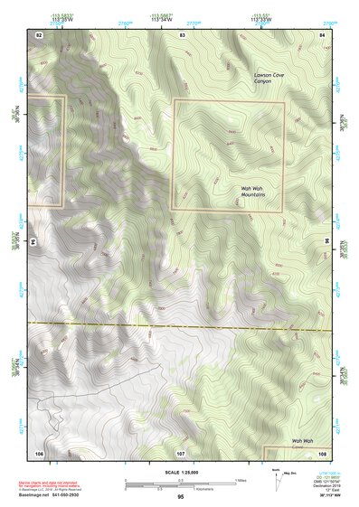 38113NW Page 95 Wah Wah Mountains North Topo Preview 1