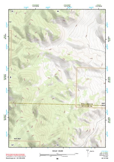 38113NW Page 96 Wah Wah Mountains North Topo Preview 1