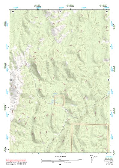 38113NW Page 98 Wah Wah Mountains North Topo Preview 1