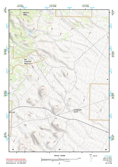 38113SE Page 7 Wah Wah Mountains South Topo Preview 1
