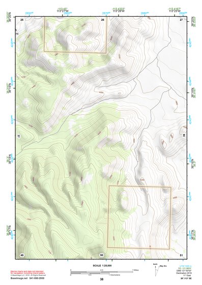 38113SE Page 38 Wah Wah Mountains South Topo Preview 1