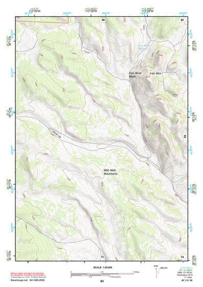 38113SE Page 61 Wah Wah Mountains South Topo Preview 1