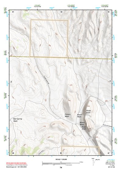 38113SE Page 74 Wah Wah Mountains South Topo Preview 1