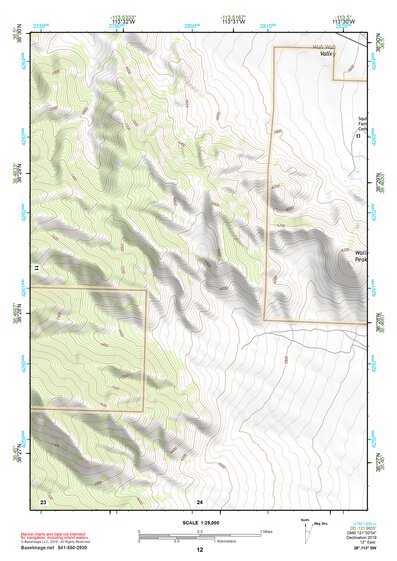 38113SW Page 12 Wah Wah Mountains South Topo Preview 1