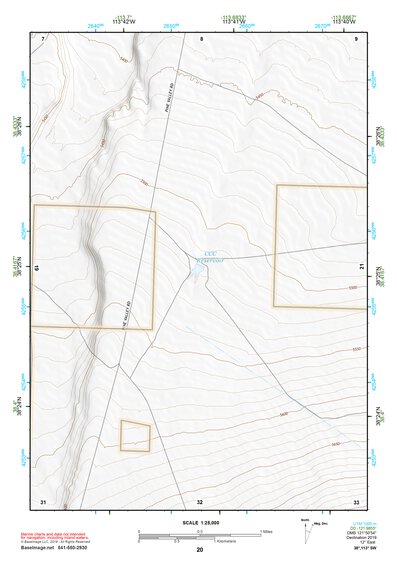 38113SW Page 20 Wah Wah Mountains South Topo Preview 1