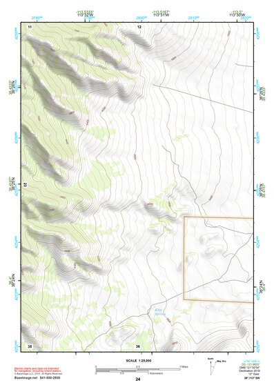 38113SW Page 24 Wah Wah Mountains South Topo Preview 1