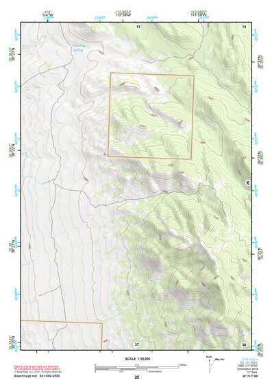 38113SW Page 25 Wah Wah Mountains South Topo Preview 1