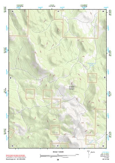 38113SW Page 39 Wah Wah Mountains South Topo Preview 1
