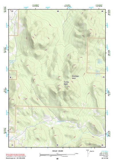 38113SW Page 40 Wah Wah Mountains South Topo Preview 1