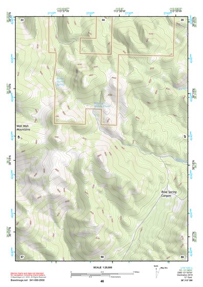 38113SW Page 46 Wah Wah Mountains South Topo Preview 1