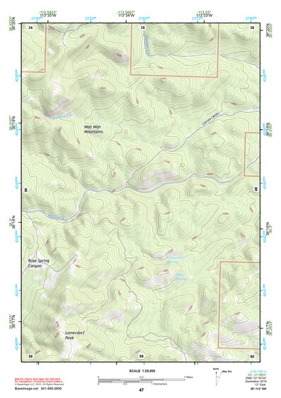 38113SW Page 47 Wah Wah Mountains South Topo Preview 1