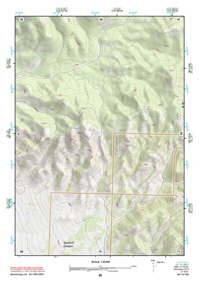 38113SW Page 58 Wah Wah Mountains South Topo Preview 1