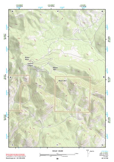 38113SW Page 59 Wah Wah Mountains South Topo Preview 1