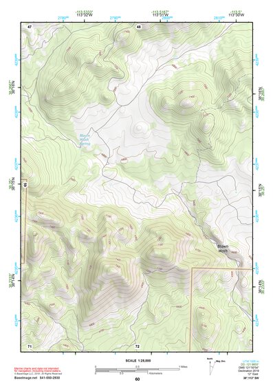 38113SW Page 60 Wah Wah Mountains South Topo Preview 1