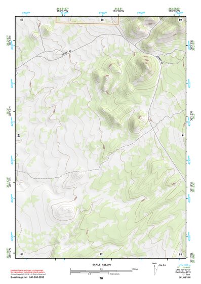 38113SW Page 70 Wah Wah Mountains South Topo Preview 1