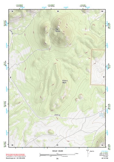 38113SW Page 71 Wah Wah Mountains South Topo Preview 1