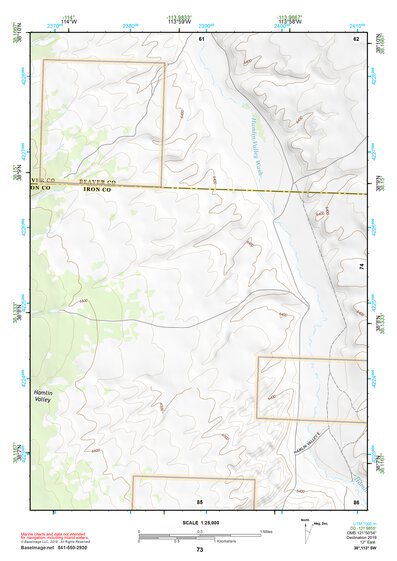 38113SW Page 73 Wah Wah Mountains South Topo Preview 1