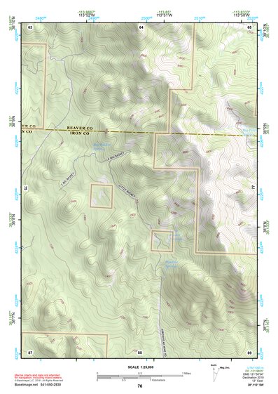 38113SW Page 76 Wah Wah Mountains South Topo Preview 1