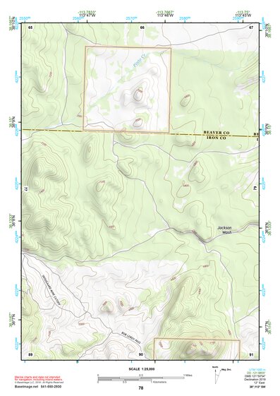 38113SW Page 78 Wah Wah Mountains South Topo Preview 1