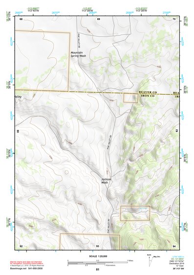 38113SW Page 81 Wah Wah Mountains South Topo Preview 1