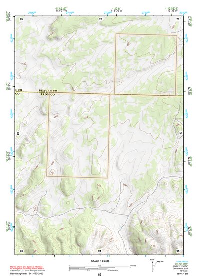 38113SW Page 82 Wah Wah Mountains South Topo Preview 1
