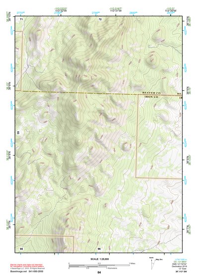 38113SW Page 84 Wah Wah Mountains South Topo Preview 1