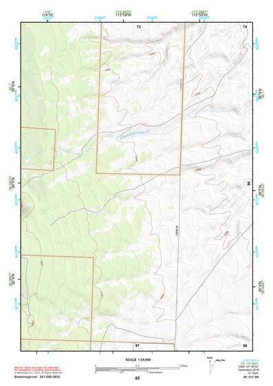 38113SW Page 85 Wah Wah Mountains South Topo Preview 1