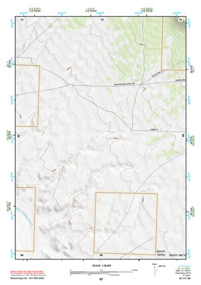 38113SW Page 87 Wah Wah Mountains South Topo Preview 1