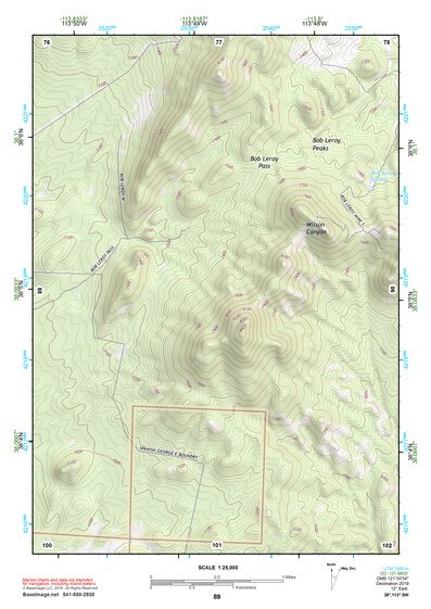 38113SW Page 89 Wah Wah Mountains South Topo Preview 1
