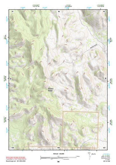 38113SW Page 94 Wah Wah Mountains South Topo Preview 1
