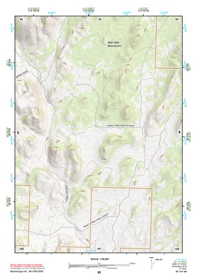 38113SW Page 95 Wah Wah Mountains South Topo Preview 1