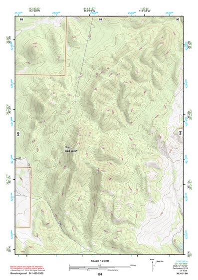 38113SW Page 101 Wah Wah Mountains South Topo Preview 1