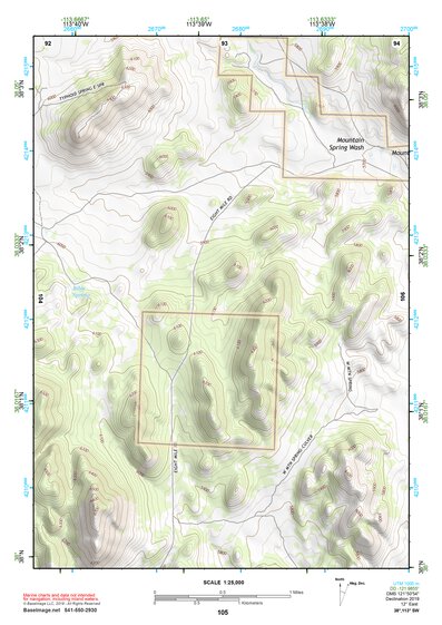 38113SW Page 105 Wah Wah Mountains South Topo Preview 1