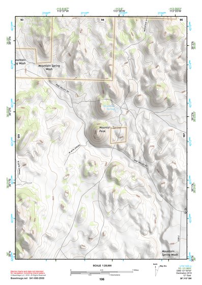 38113SW Page 106 Wah Wah Mountains South Topo Preview 1