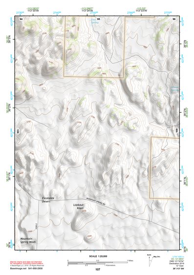 38113SW Page 107 Wah Wah Mountains South Topo Preview 1